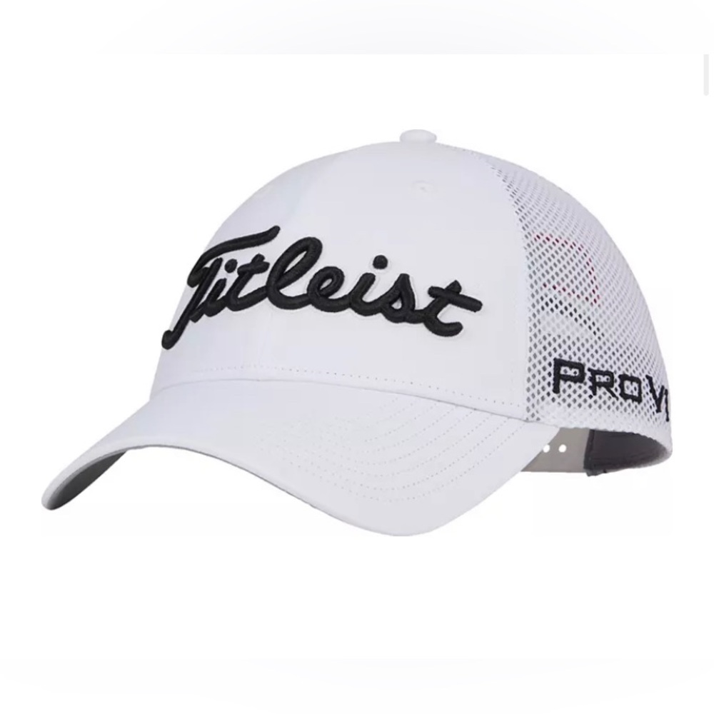 Titleist white golf hat
